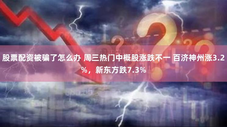 股票配资被骗了怎么办 周三热门中概股涨跌不一 百济神州涨3.2%，新东方跌7.3%