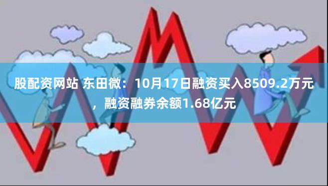 股配资网站 东田微：10月17日融资买入8509.2万元，融资融券余额1.68亿元