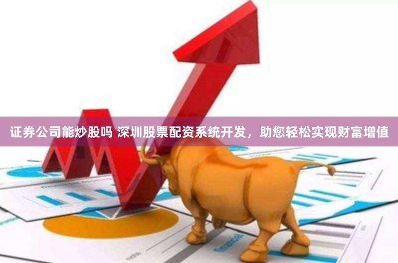 证券公司能炒股吗 深圳股票配资系统开发，助您轻松实现财富增值